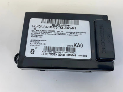 2011-2013 HONDA ODYSSEY BLUETOOTH COMMUNICATION CONTROL MODULE 39770-TK8-A02 OEM