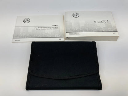 2012 12 BUICK ENCLAVE BASE OWNERS MANUAL GUIDE INFOMATION BOOK W/ CASE SET OEM