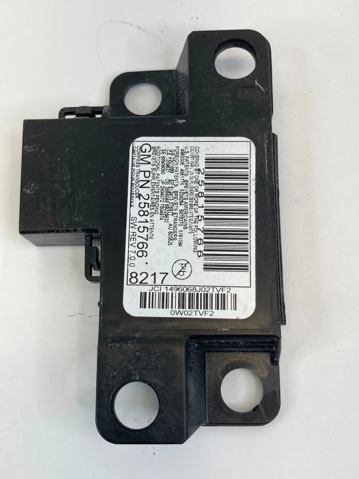 2008-2010 SATURN VUE SUV 4DR 2.4L 16V ELECTRONIC COMPASS CONTROL MODULE 25815766