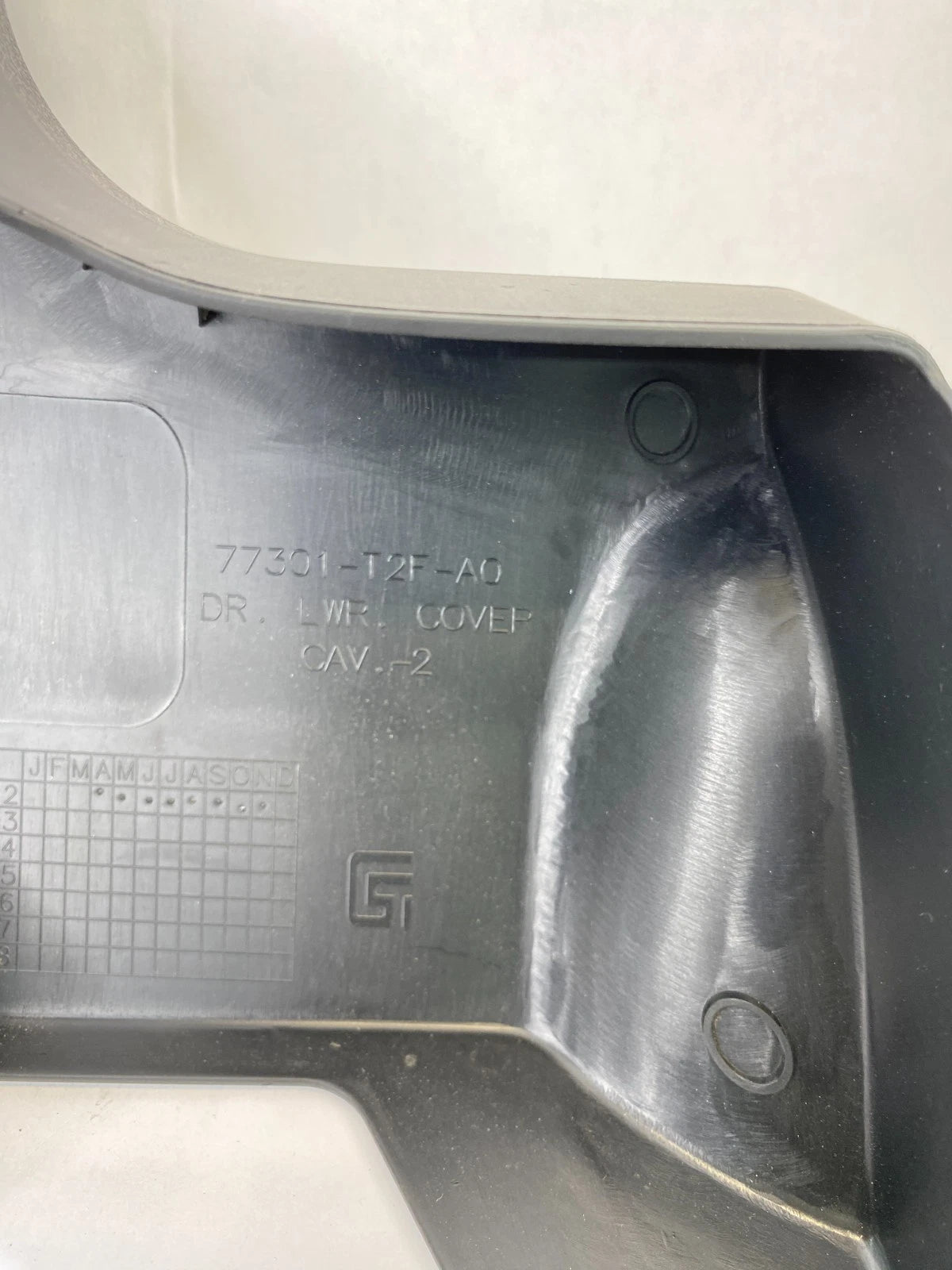 2013-2017 HONDA ACCORD LEFT DRIVER LOWER KNEE COVER TRIM BLACK 77301-T2F-A0 OEM