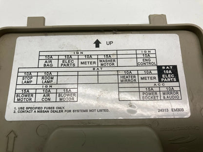 2007-2012 NISSAN VERSA FUSE BOX DOOR PANEL COVER TRIM 68964-EL00A OEM