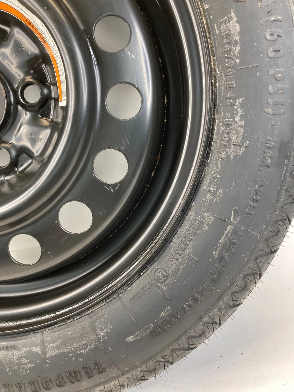 07-12 NISSAN ALTIMA SEDAN SPARE TIRE WHEEL RIM COMPACT DONUT 135/90R16 16" OEM