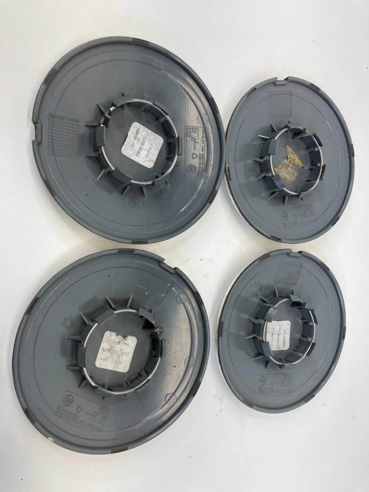 2012-2017 FIAT 500 WHEEL CENTER CAP HUBCAPS SET OF 4 68078419AC OEM