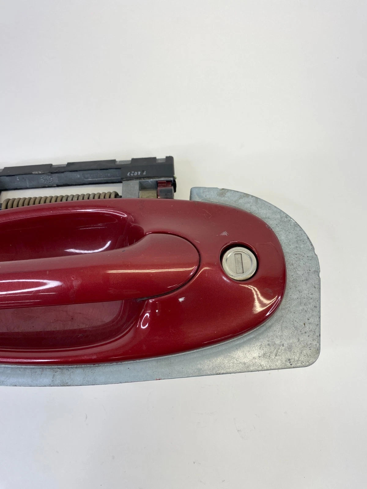 03-07 Saab 9-3 Front Left Exterior Door Handle Assy 294 Chili Red 12791304 OEM