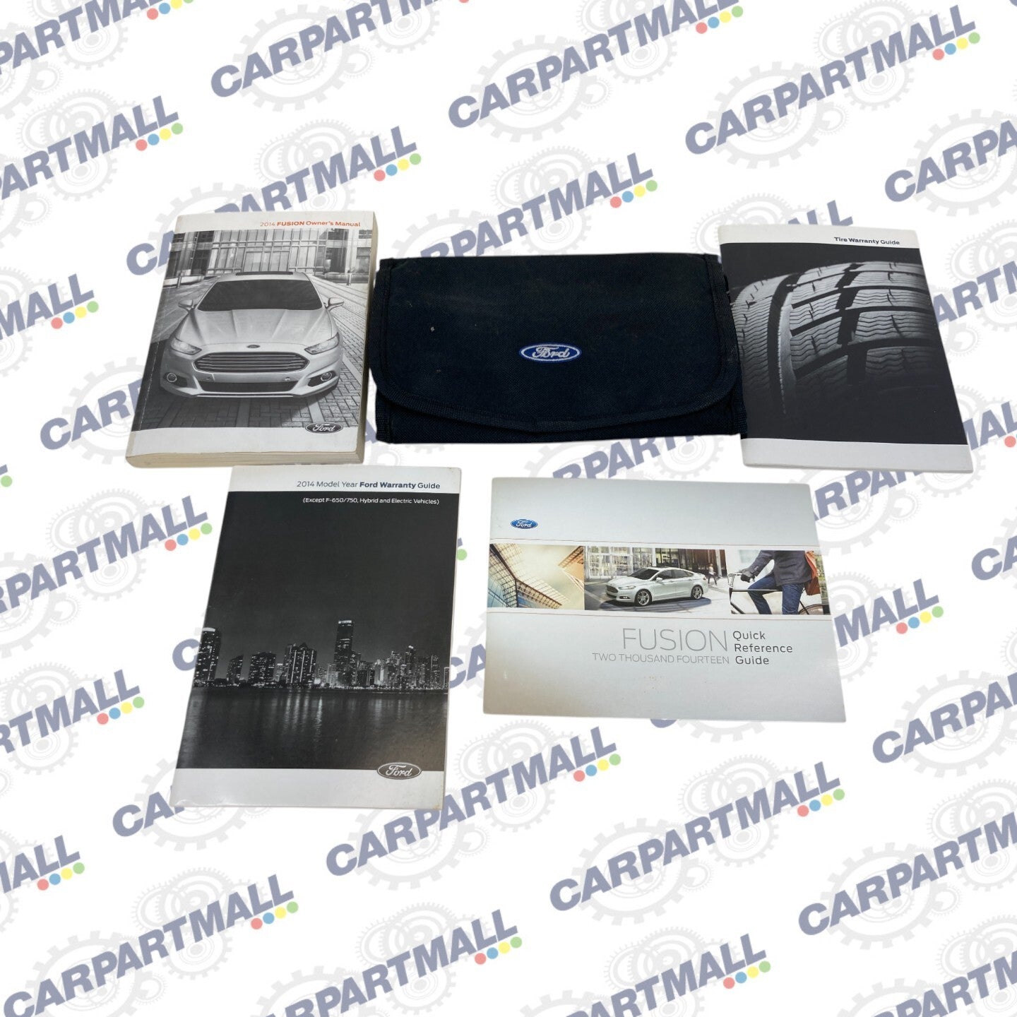 2014 14 Ford Fusion Owners Owner's Guide Manual Book Set W/ Case OEM