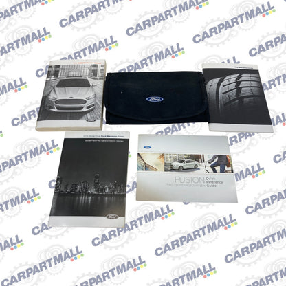 2014 14 Ford Fusion Owners Owner's Guide Manual Book Set W/ Case OEM