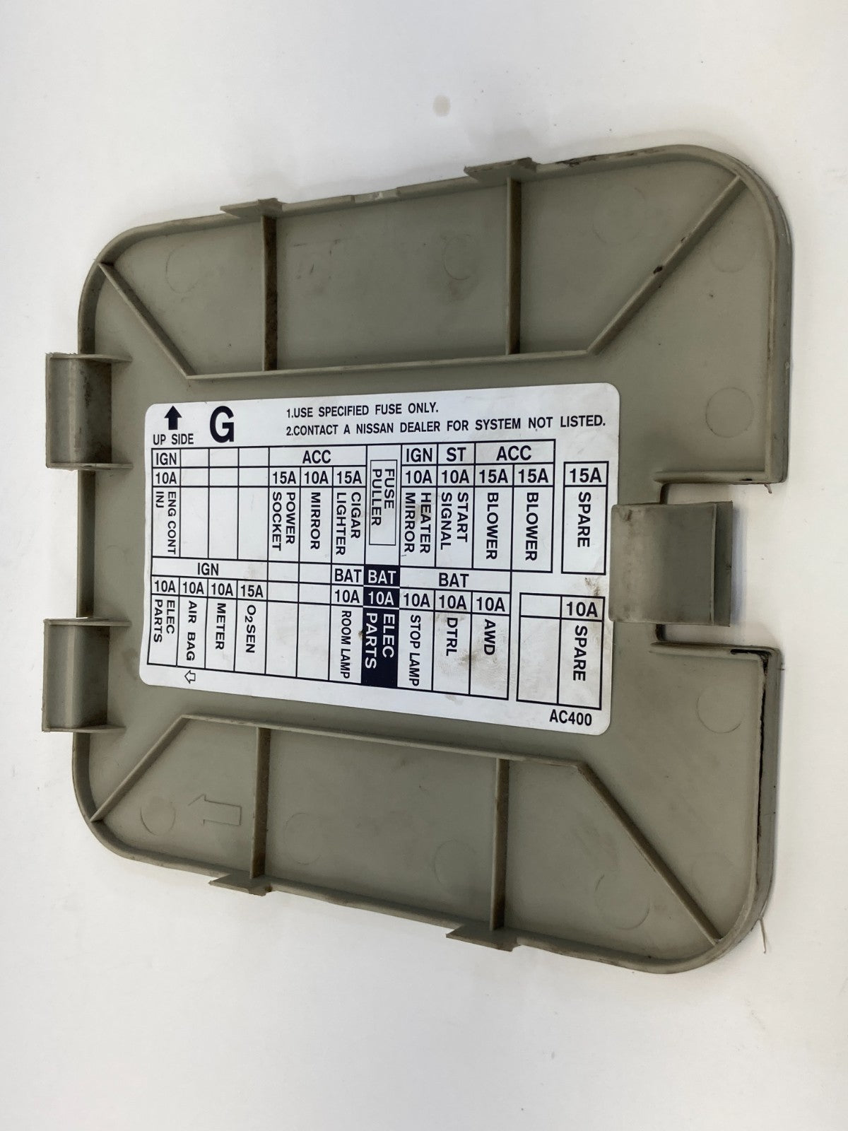 03 04 05 06 Infiniti G35 Interior Fuse Box Panel Access Cover Lid Trim OEM