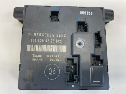 2006 Mercedes-Benz CLS500 Rear Left Side Door Control Module Unit 219-820-02-26