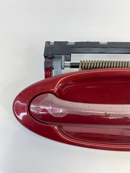 03-07 SAAB 9-3 REAR LEFT SIDE EXTERIOR DOOR HANDLE ASSEMBLY 294 CHILI RED OEM