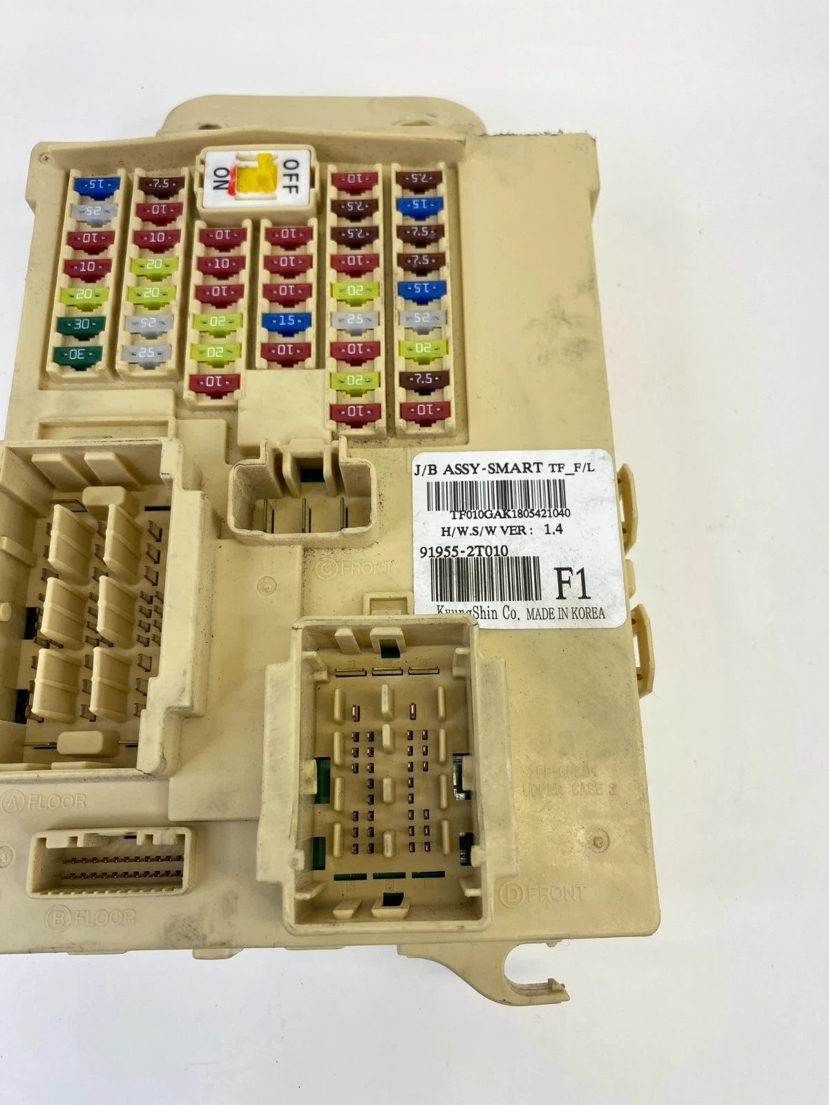 2013-2016 KIA OPTIMA INTERIOR UNDER DASH FUSE RELAY BOX 91955-2T010 OEM