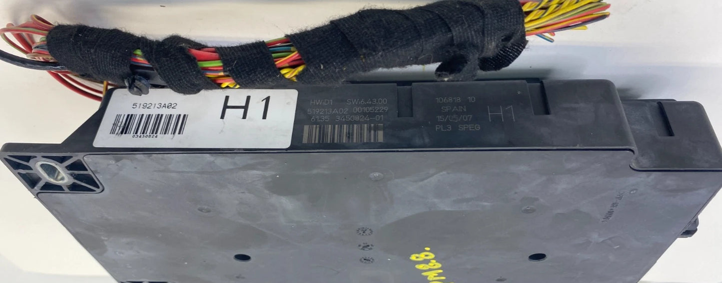 07-13 MINI COOPER BODY CONTROL MODULE INTERIOR CABIN FUSE BOX 61-35-3-450-824