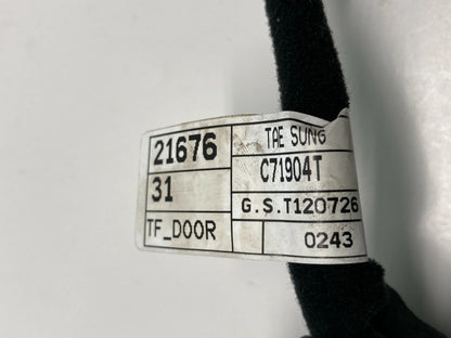 2012 12 KIA OPTIMA HYBRID LEFT DRIVER SIDE DOOR HARNESS WIRE WIRING CABLE OEM