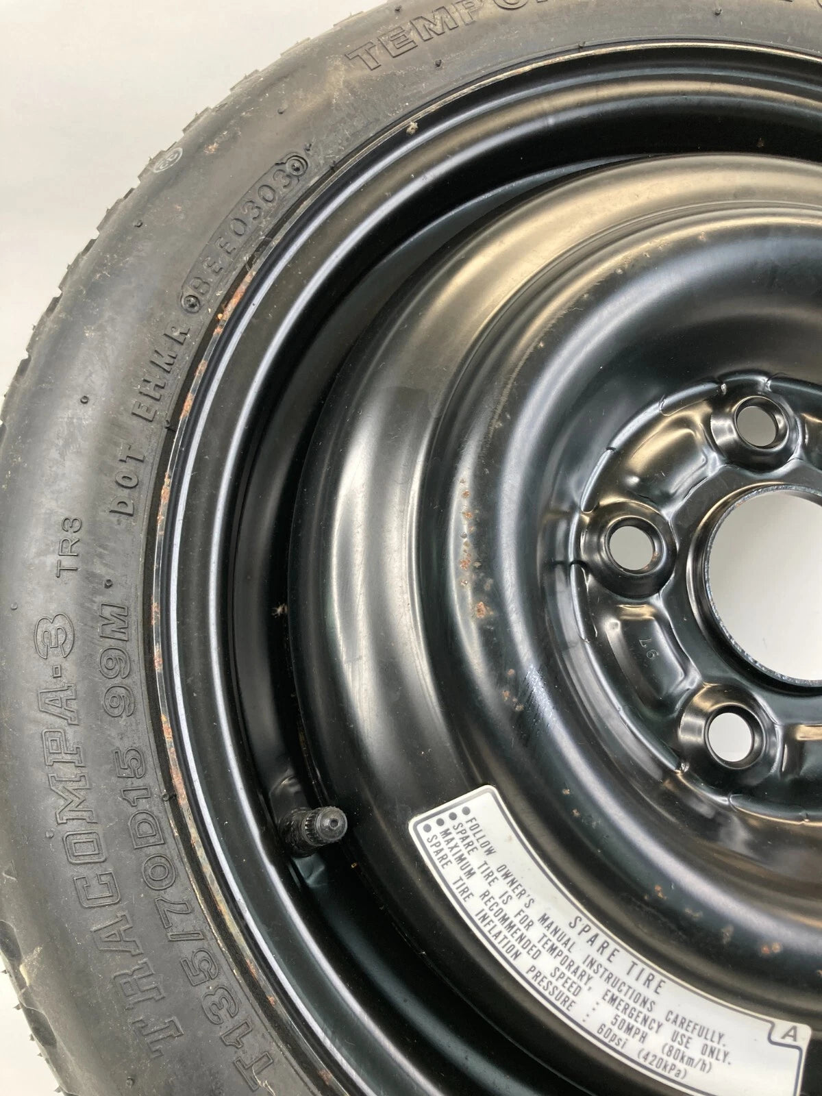 2002-2006 ACURA RSX SPARE TIRE WHEEL RIM COMPACT DONUT T135/70/D15 OEM