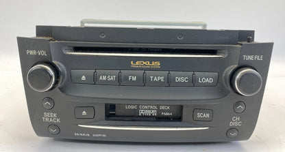 2007 2008 LEXUS GS350 AM/FM RADIO RECEIVER CD DISC TAPE CASSETTE PLAYER MP3 WMA