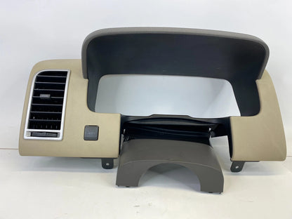 07-10 LINCOLN MKX DASH CLUSTER BEZEL W/ UPPER STEERING COLUMN COVER TRIM OEM