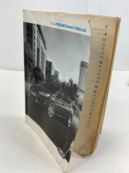 2014 FORD FOCUS HATCHBACK OWNERS MANUAL REFERENCE GUIDE INFORMATION W/ CASE OEM