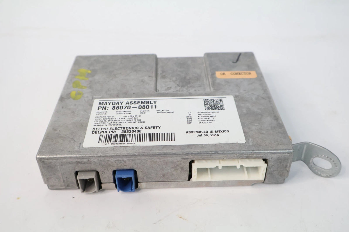 2011-2014 TOYOTA SIENNA SAFETY CONNECT MAYDAY CONTROL MODULE 86070-08011 OEM