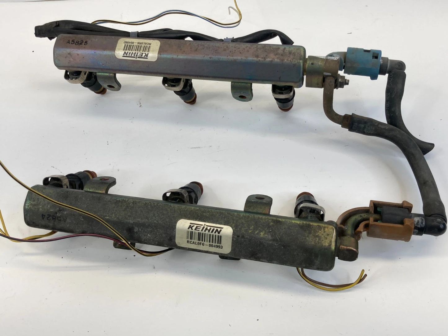 2004-2008 Acura TL 3.2L A/T Engine Fuel Injector Injection Rail Set OEM