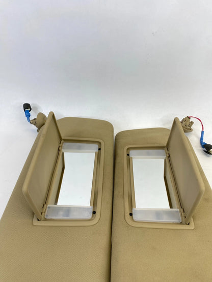 08 09 10 HONDA ACCORD FR LEFT & RIGHT SUNVISOR SUN VISOR SET W/ ILLUMINATION OEM