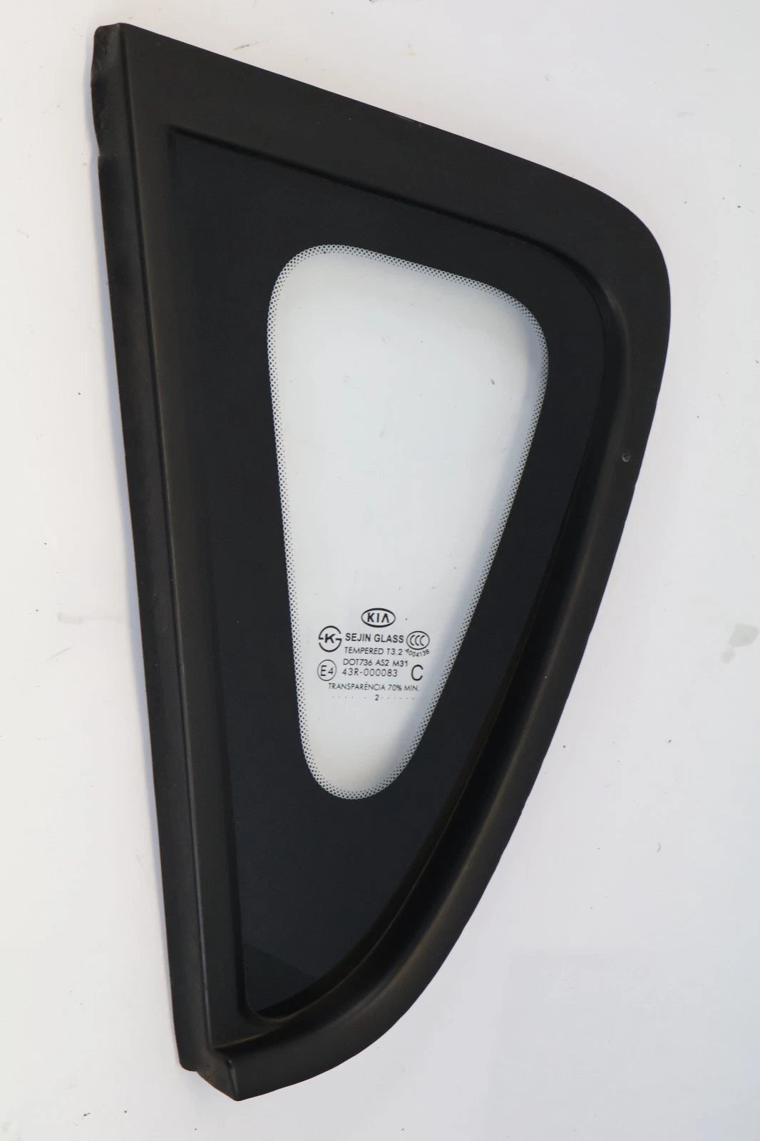 2010-2013 KIA SOUL REAR LEFT DEIVER SIDE QUARTE PANEL FIXED GLASS E443R-000083