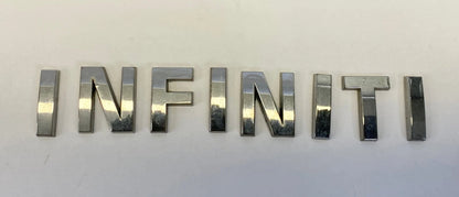 2007 2008 INFINITI G35 REAR TRUNK LID LOGO LETTERS EMBLEM SET OEM 84890JK60