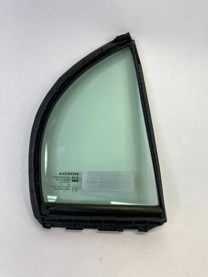 06-11 HONDA CIVIC REAR LEFT DOOR QUARTER WINDOW GLASS W/ WEATHERSTRIP 73491-SNE