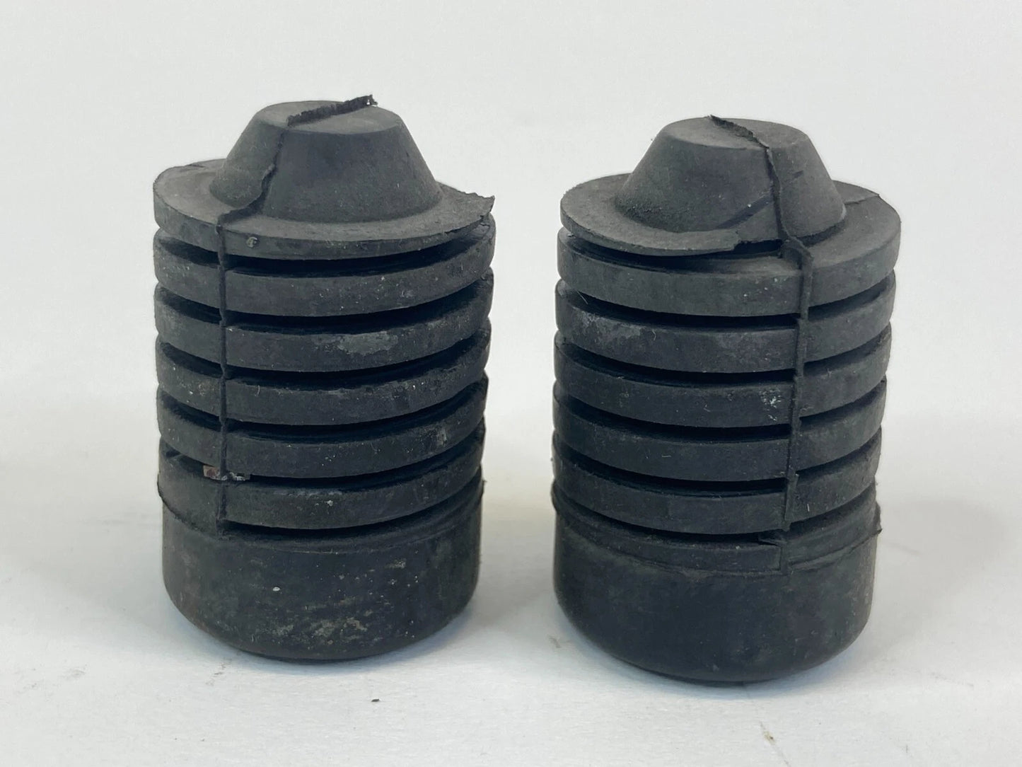 1998-2002 TOYOTA COROLLA FRONT HOOD BUMPER RUBBER ADJUSTMENT PAIR SET OEM