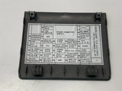 2003 03 HYUNDAI SANTA FE 3.5L FUSE BOX FUSEBOX ACCESS PANEL COVER LID TRIM OEM