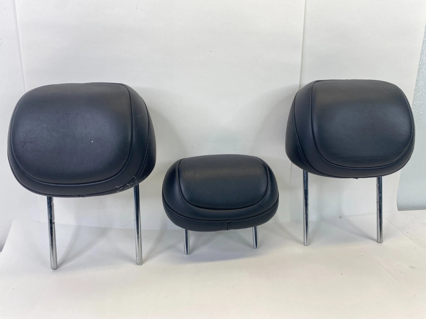 2013 13 DODGE DART REAR BACK SEAT HEADREST HEAD REST LH RH SET OF 3 LEATHER OEM