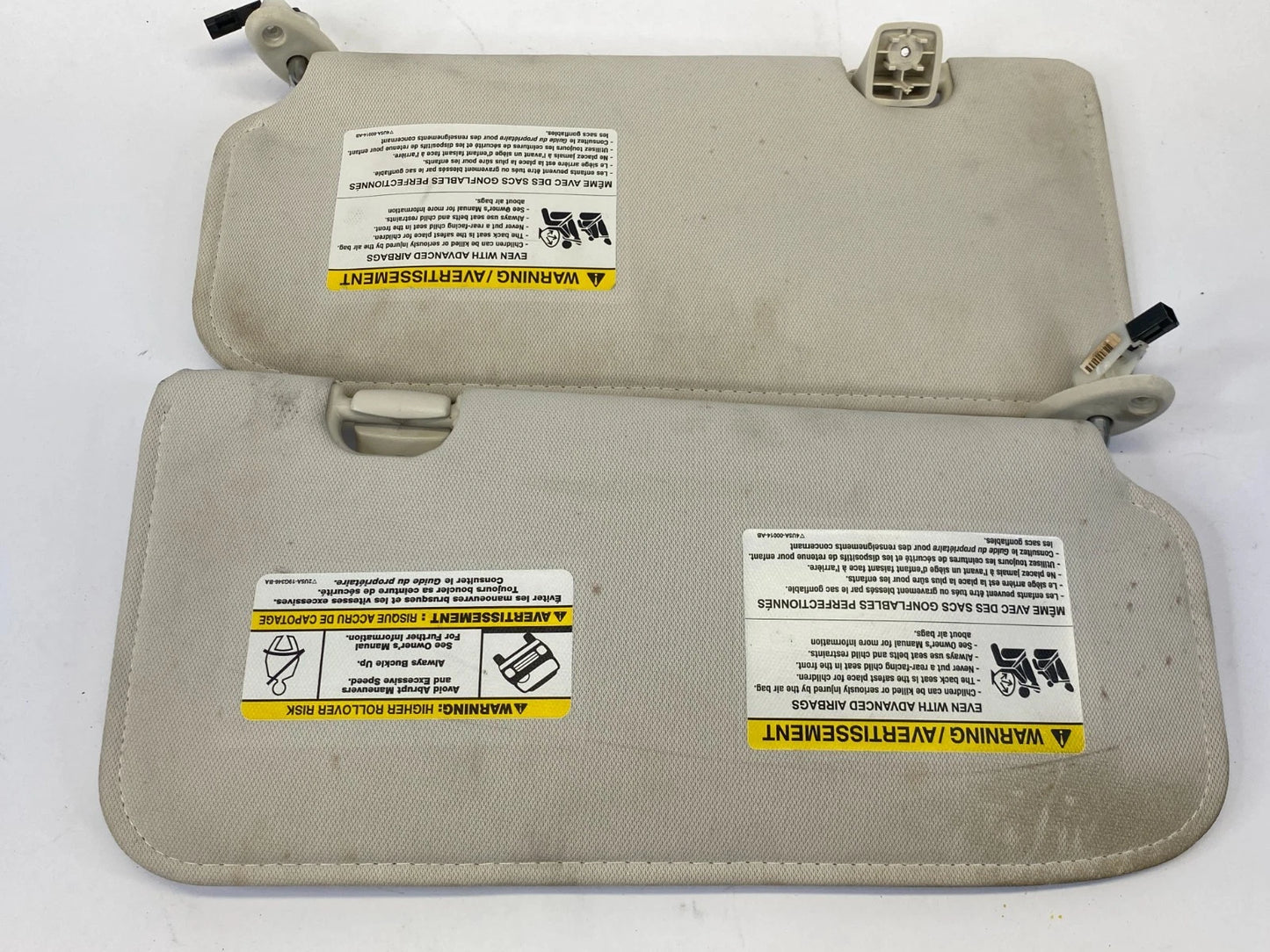 2008 2009 FORD ESCAPE MERCURY MARINER LEFT & RIGHT SUN VISOR SUNVISOR SET OEM