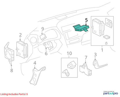 2006-2013 LEXUS IS250 IS350 IS F POWER SUPPLY SOURCE CONTROL MODULE 89670-53090