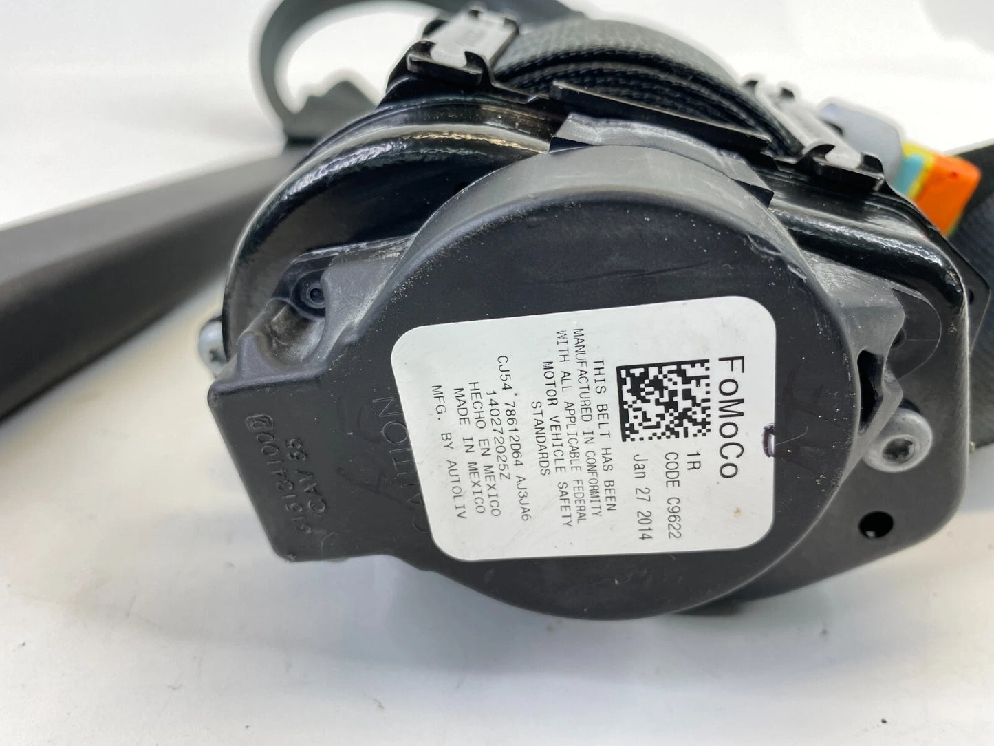 2013-2017 FORD ESCAPE FRONT RIGHT PASSENGER SEAT BELT RETRACTOR CJ54-78612D64