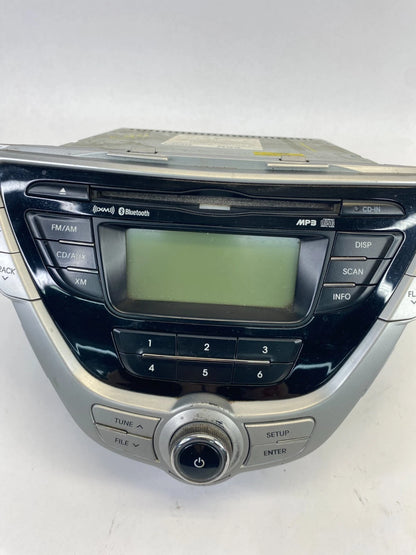 11-13 HYUNDAI ELANTRA RADIO AM/FM RECEIVER MP3 W DISPLAY SCREEN 961703X161BL OEM