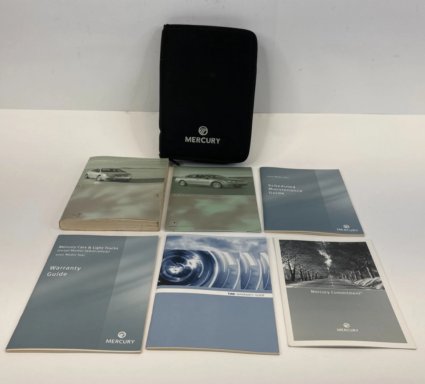 2007 MERCURY MILAN OWNERS MANUAL QUICK REFERENCE GUIDE WARRANTY SET W/ CASE OEM