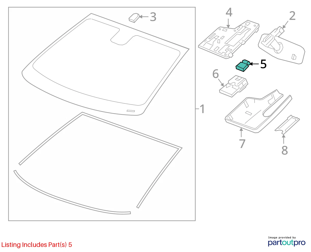 12-17 CHEVROLET EQUINOX HUMIDITY & WINDSHIELD TEMPERATURE SENSOR MODULE 13231068