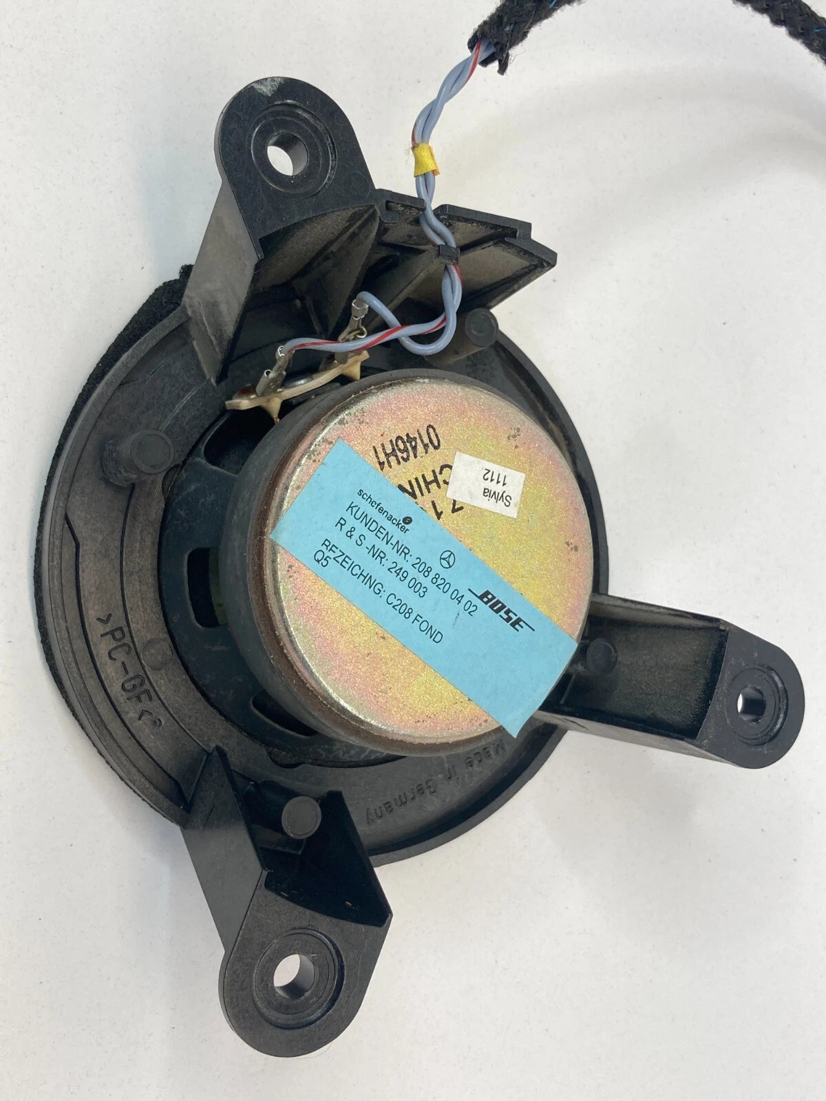 99-03 MERCEDES-BENZ CLK430 FRONT RIGHT SIDE DOOR SPEAKER AUDIO 2088200402 OEM