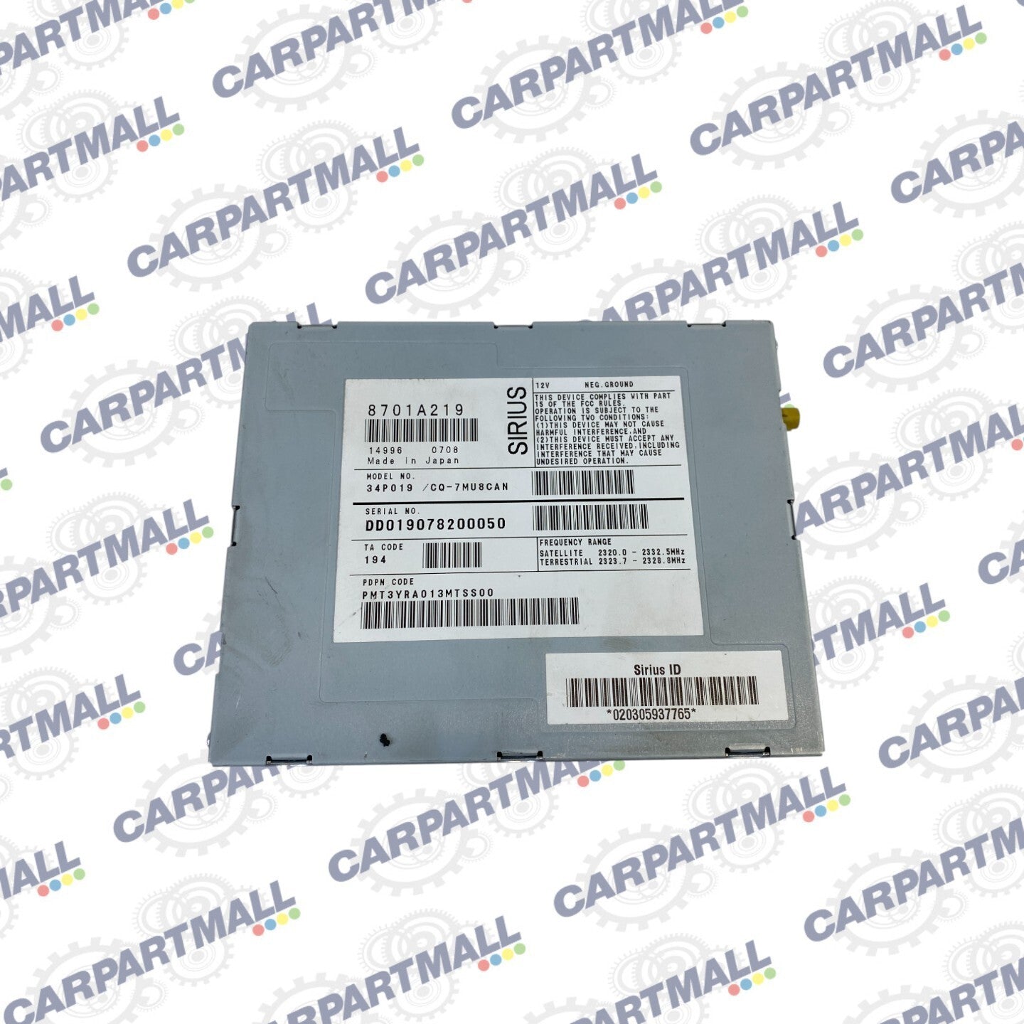 2008-2015 Mitsubishi Lancer Satellite Radio Control Module Sirius 8701A219 OEM