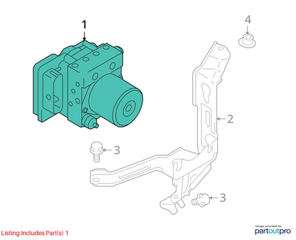 2010-2013 SUZUKI KIZASHI ANTI-LOCK BRAKE PUMP ABS CONTROL MODULE UNIT 5610058L24