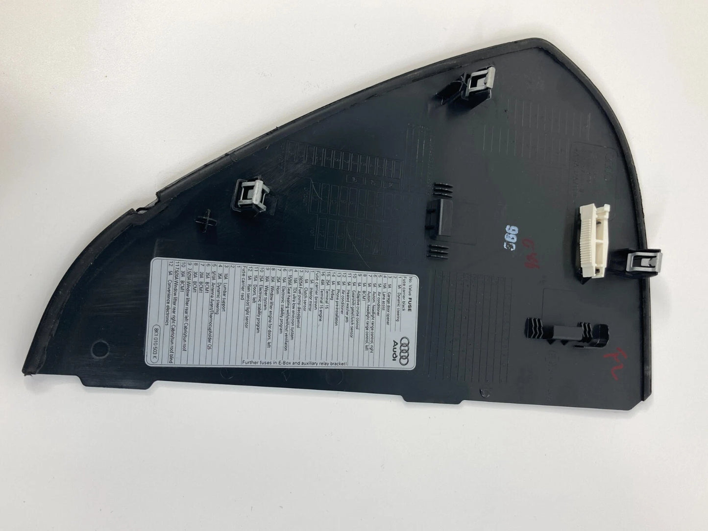 2012-2016 AUDI A4 QUATTRO DASH PANEL LEFT SIDE END CAP COVER 8K0-857-085-B OEM