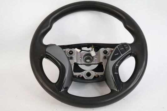 2011-2016 HYUNDAI ELANTRA STEERING WHEEL BLACK WITH CRUISE CONTROL SWITCHES OEM