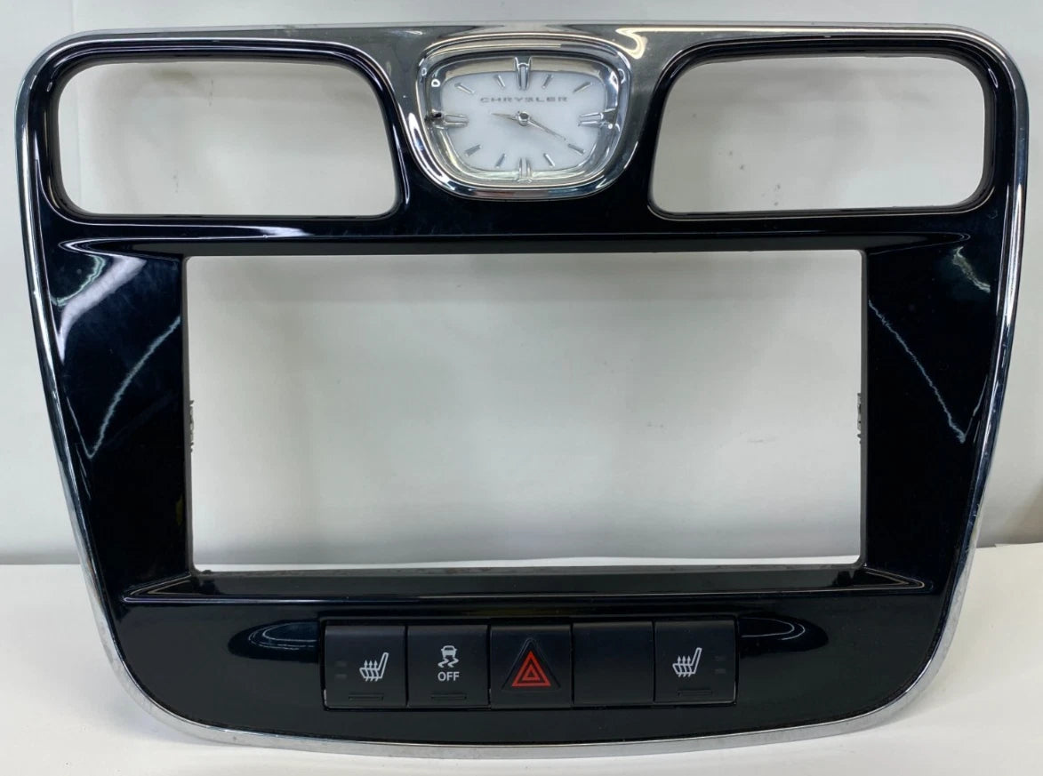 2011-2014 CHRYSLER 200 RADIO STEREO PANEL BEZEL CLOCK SWITCHES FRONT P68044103AB