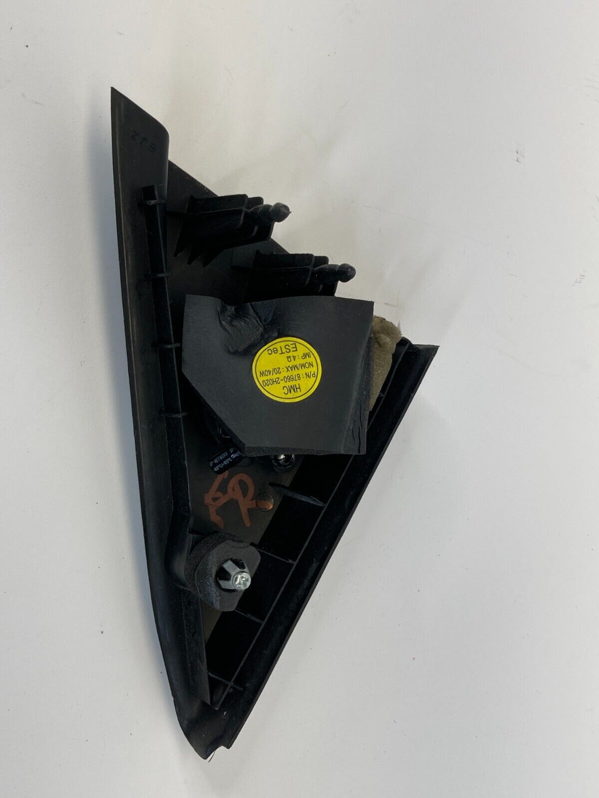 07-10 Hyundai Elantra Sedan Front Right Speaker Tweeter Corner Cover 87660-2H020