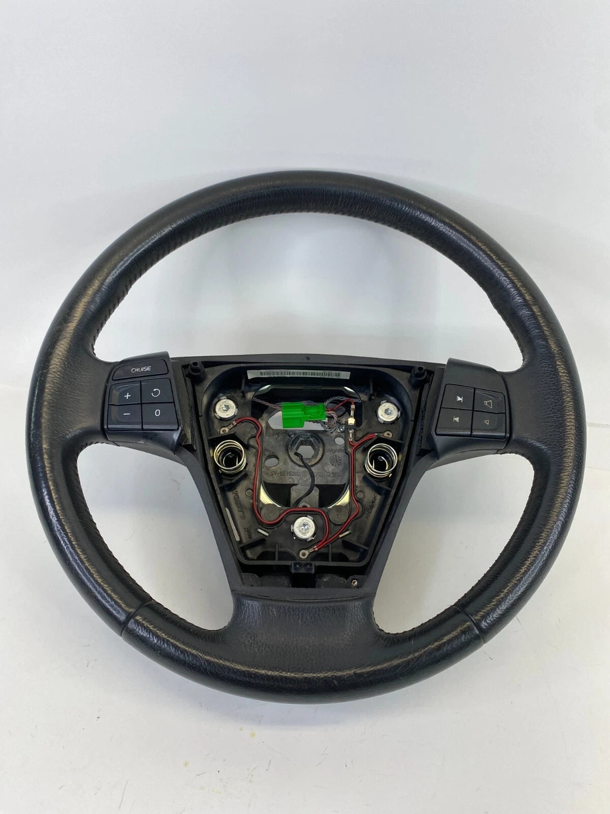 2004-2011 VOLVO S40 2.4I LEATHER STEERING WHEEL W/ CRUISE AUDIO BUTTONS OEM
