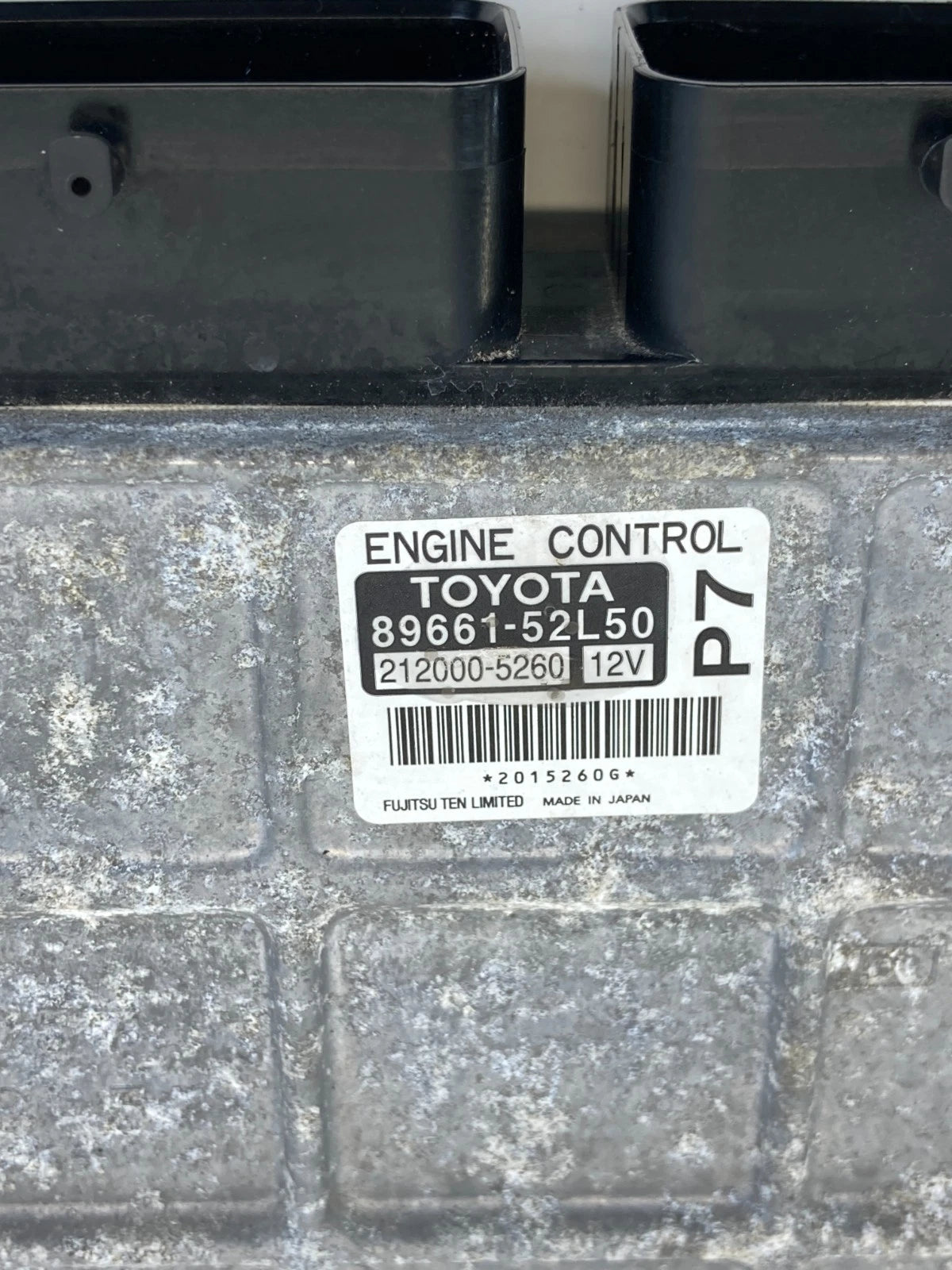 10 11 TOYOTA YARIS 1.5L M/T ENGINE CONTROL COMPUTER ECU ECM PCM 89661-52L50 OEM