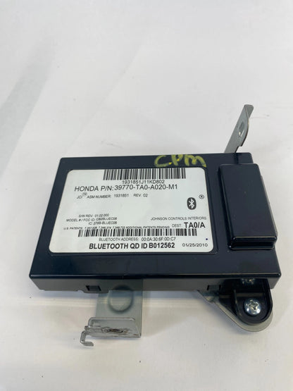 2008-2012 HONDA ACCORD COMMUNICATION BLUETOOTH MODULE 39770-TA0-A020-M1 OEM