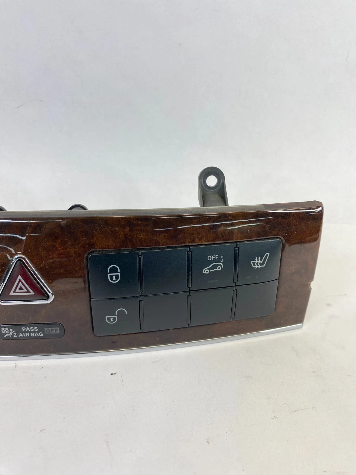 2005 MERCEDES C240 C320 HAZARD & SEAT HEATED CONTROL SWITCH WOOD OEM 2036808082
