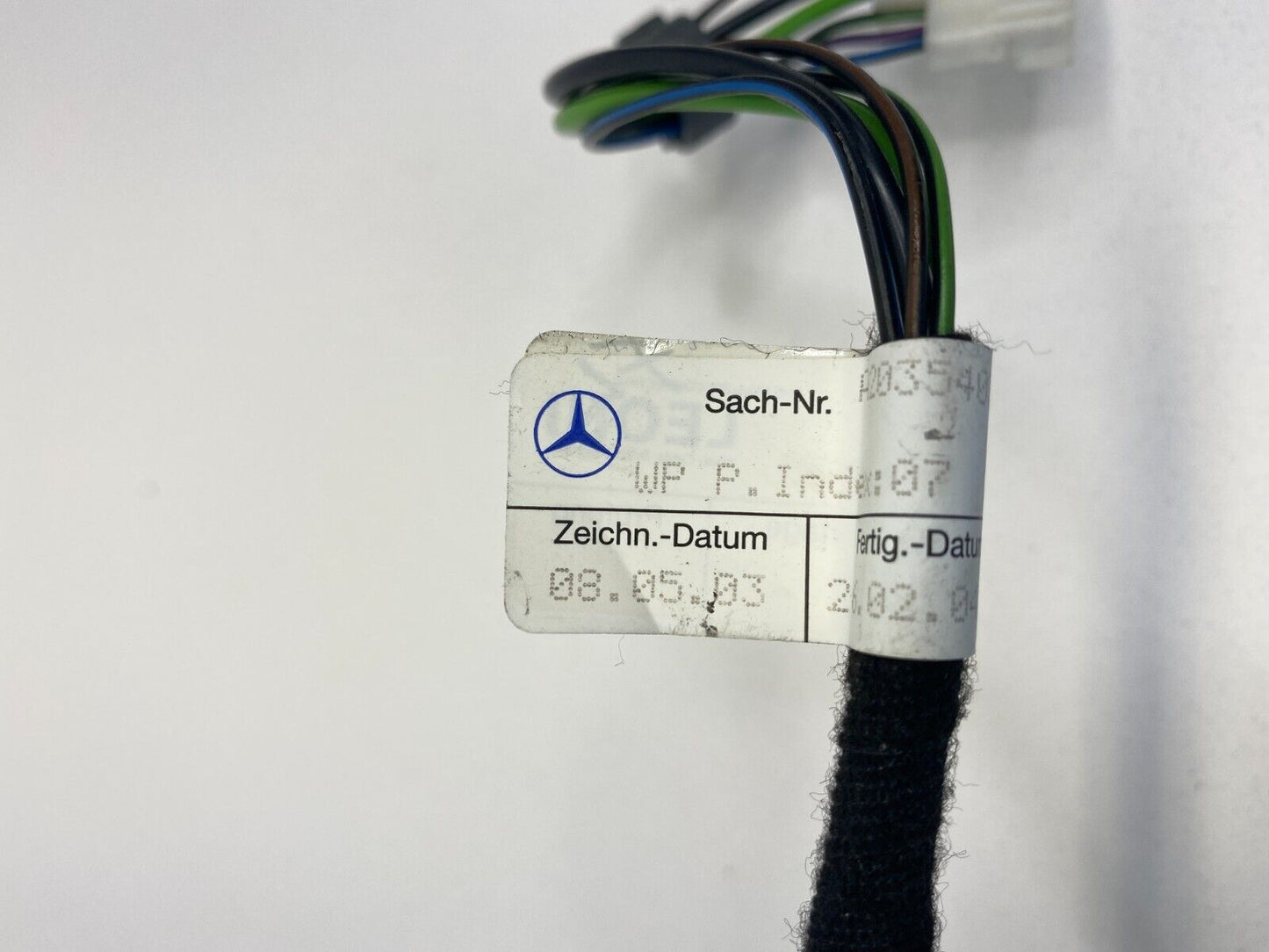 2004 Mercedes Benz E320 E 320 Front Door Wiring Wire Plug Socket 0035400681 OEM