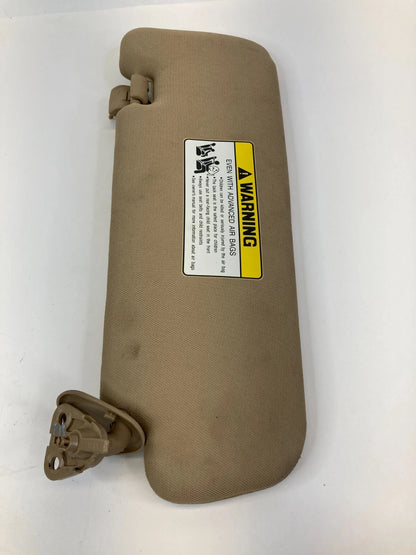 2011-2014 HYUNDAI SONATA RIGHT PASSENGER SIDE SUNVISOR SUN VISOR CLOTH BEIGE