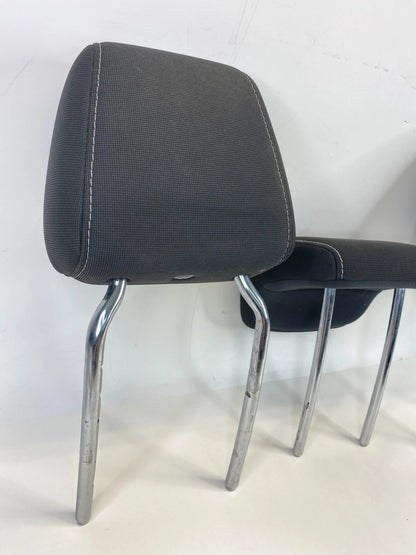 12-14 FORD FOCUS SEDAN REAR SEAT HEADREST SET LEFT RIGHT MIDDLE 3PC BLACK OEM