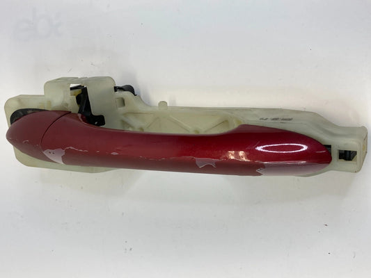 2011-2014 HYUNDAI SONATA GLS REAR LEFT EXTERIOR DOOR HANDLE ASSEMBLY RED OEM